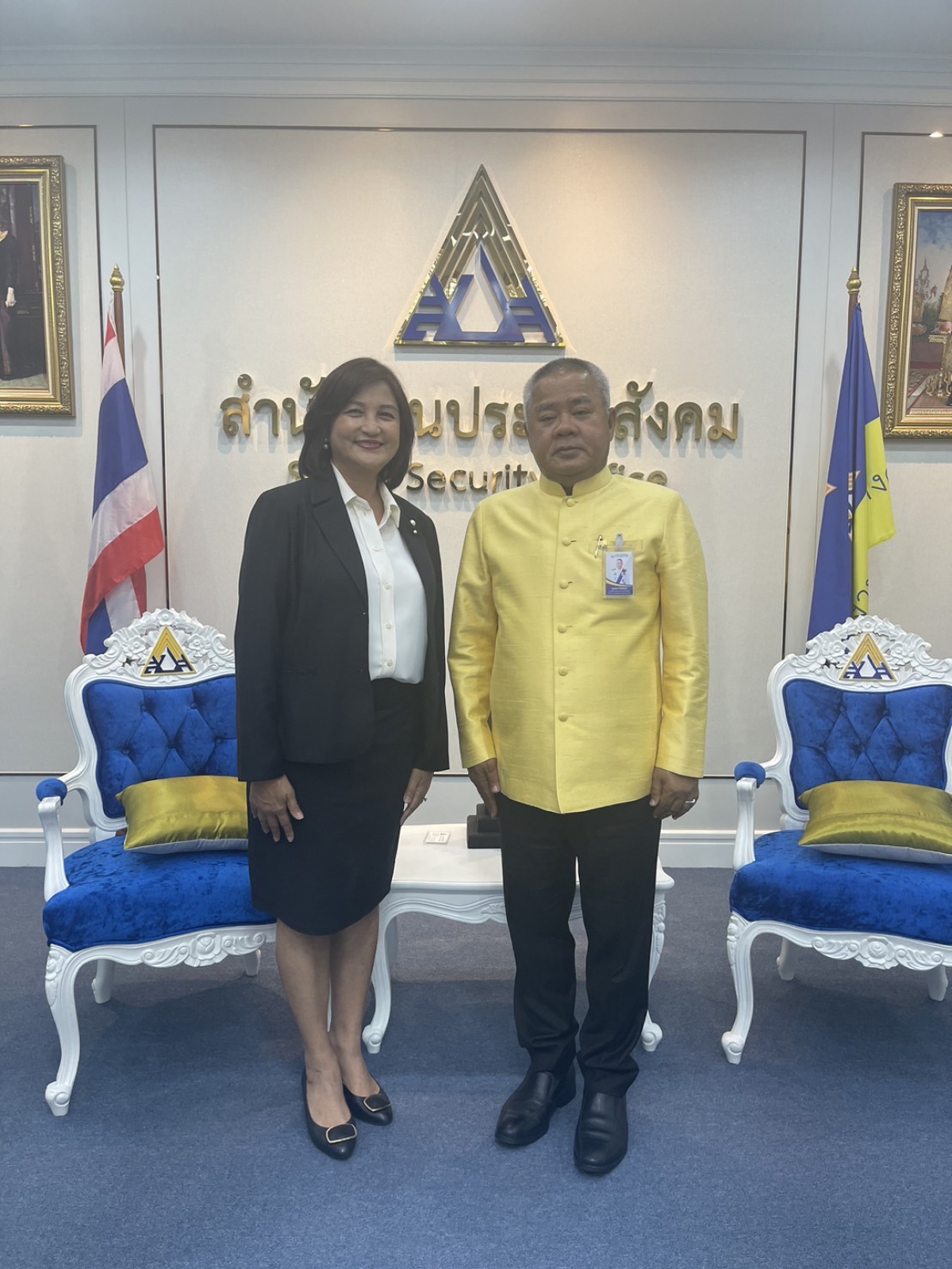 ประธานสภาฯ และรองประธานสภาฯ เข้าพบเลขาธิการสำนักงานประกันสังคม