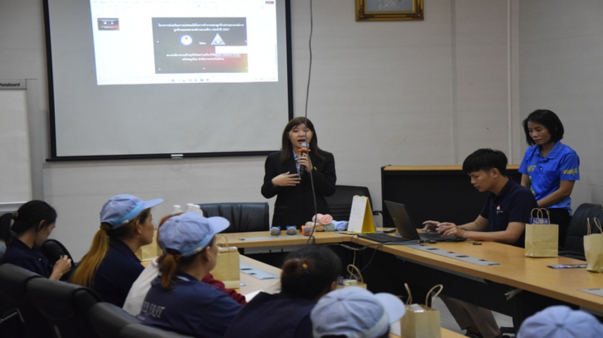 การจัดอมรมโครงการส่งเสริมการให้ความรู้ด้านความปลอดภัยในการทำงานฯ ประจำปี 2567 รุ่นที่ 1 ของสภาองค์การนายจ้างธุรกิจไทย