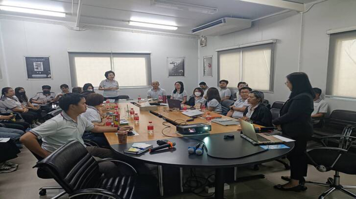 การจัดอมรมโครงการส่งเสริมการให้ความรู้ด้านความปลอดภัยในการทำงานฯ ประจำปี 2567 รุ่นที่ 7 ของสภาองค์การนายจ้างธุรกิจไทย